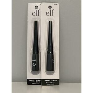 e.l.f. Expert Liquid Eyeliner, Charcoal 21706 (Lot of 2)